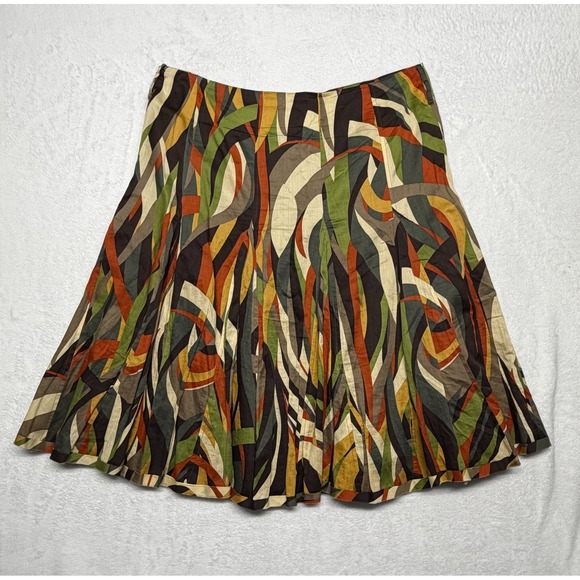 Artsy A-line Skirt Women's Size 8 Flowy Maxi Flared Boho Indie Kenneth Cole - Picture 2 of 10